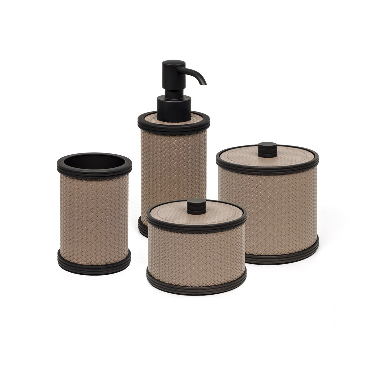 Leather Covered Soap Dispenser | Pinetti Carol | OROA.com