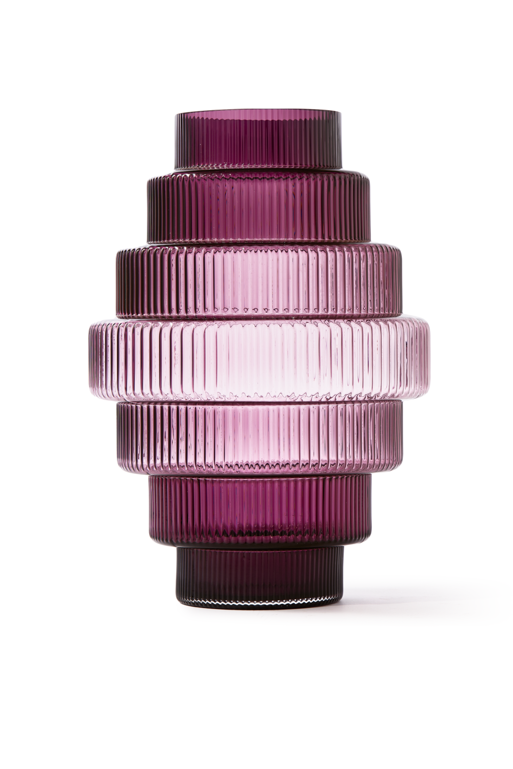 Purple Glass Tiered Vase S | Pols Potten Steps | Oroa.com