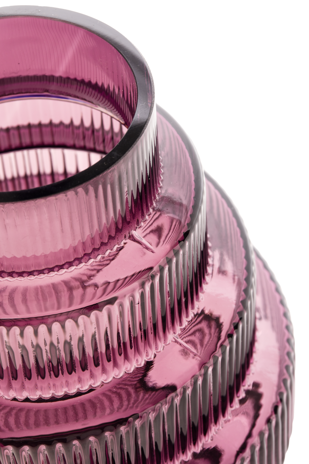 Purple Tiered Glass Vase | Pols Potten Steps | Oroa.com