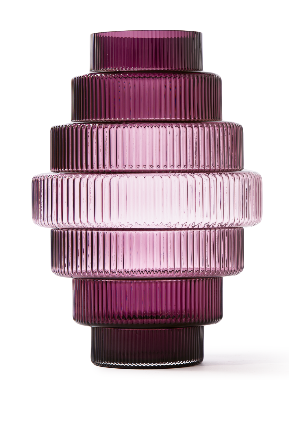 Purple Glass Tiered Vase L | Pols Potten Steps | Oroatrade.com