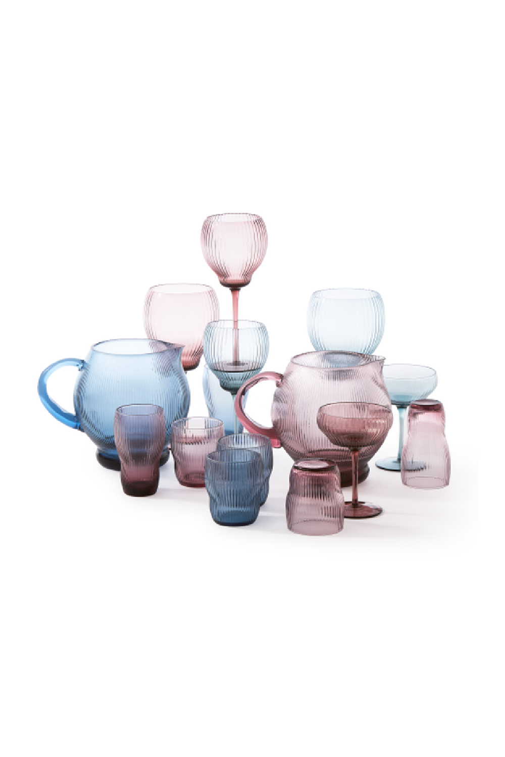 Ridged Glass Longdrinks | Pols Potten Pum | Oroa.com