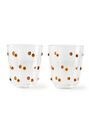 Dotted Glass Tumbler | Pols Potten Nob | Oroa.com