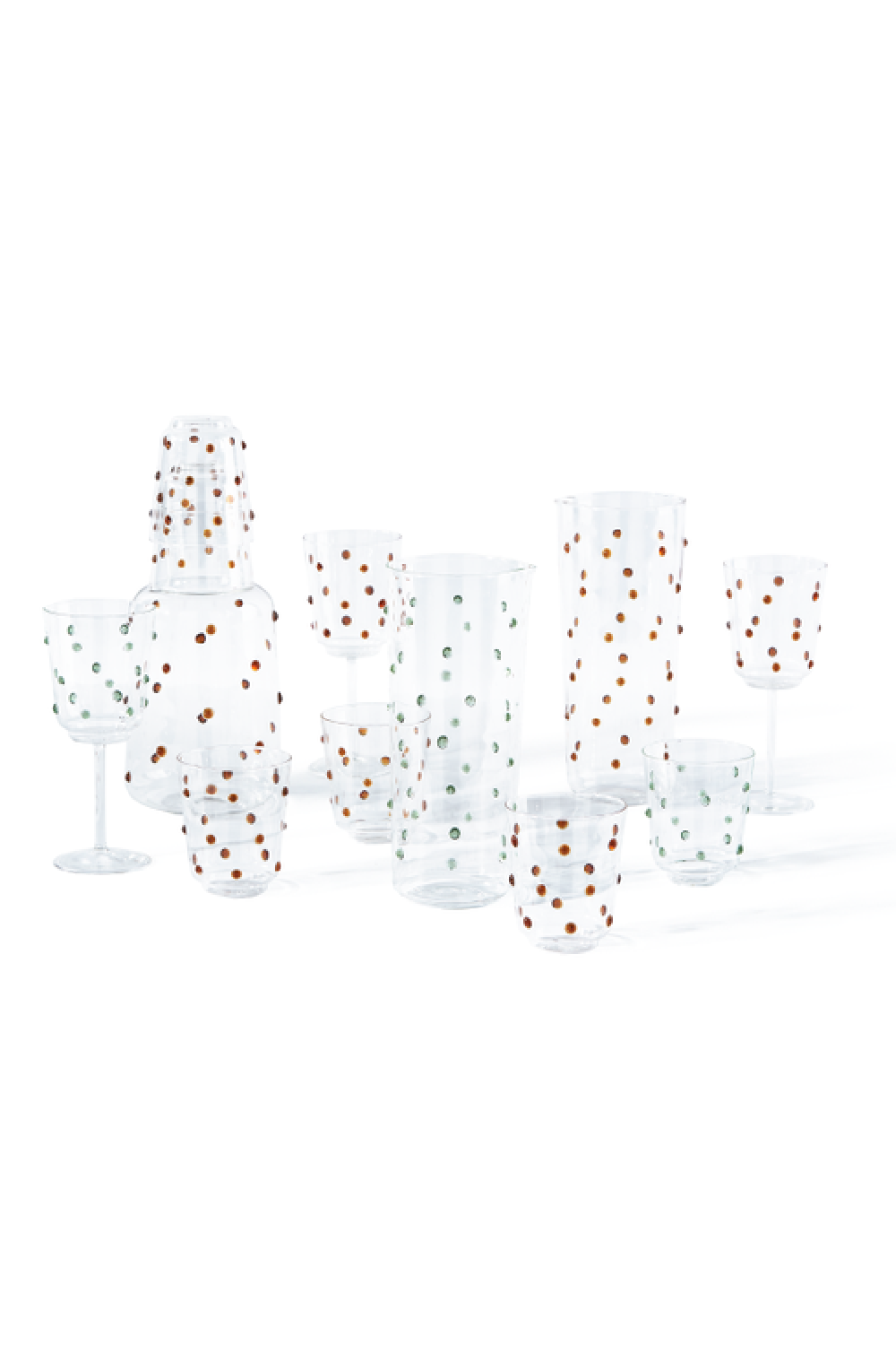 Dotted Glass Tumbler | Pols Potten Nob | Oroa.com