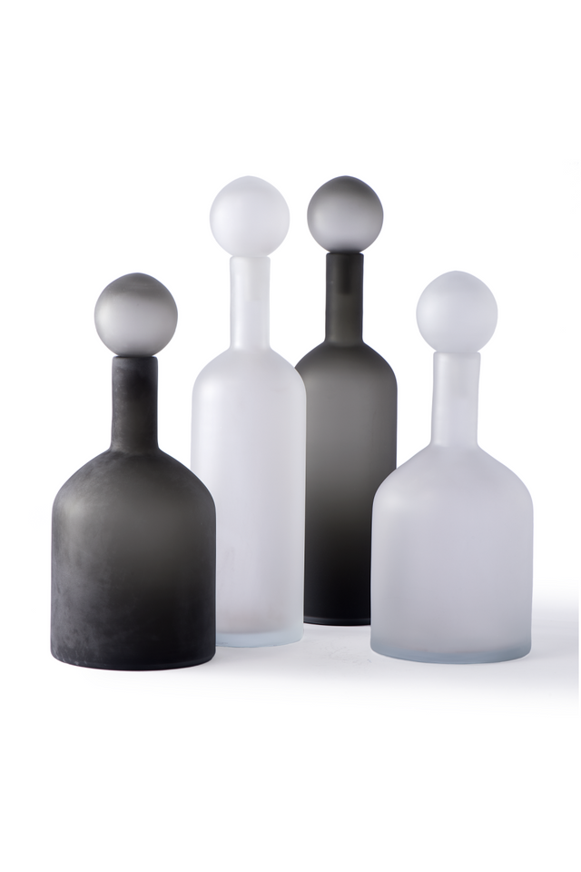 Minimalist Glass Decor (Set of 4) | Pols Potten Bubbles and Bottles | Oroa.com