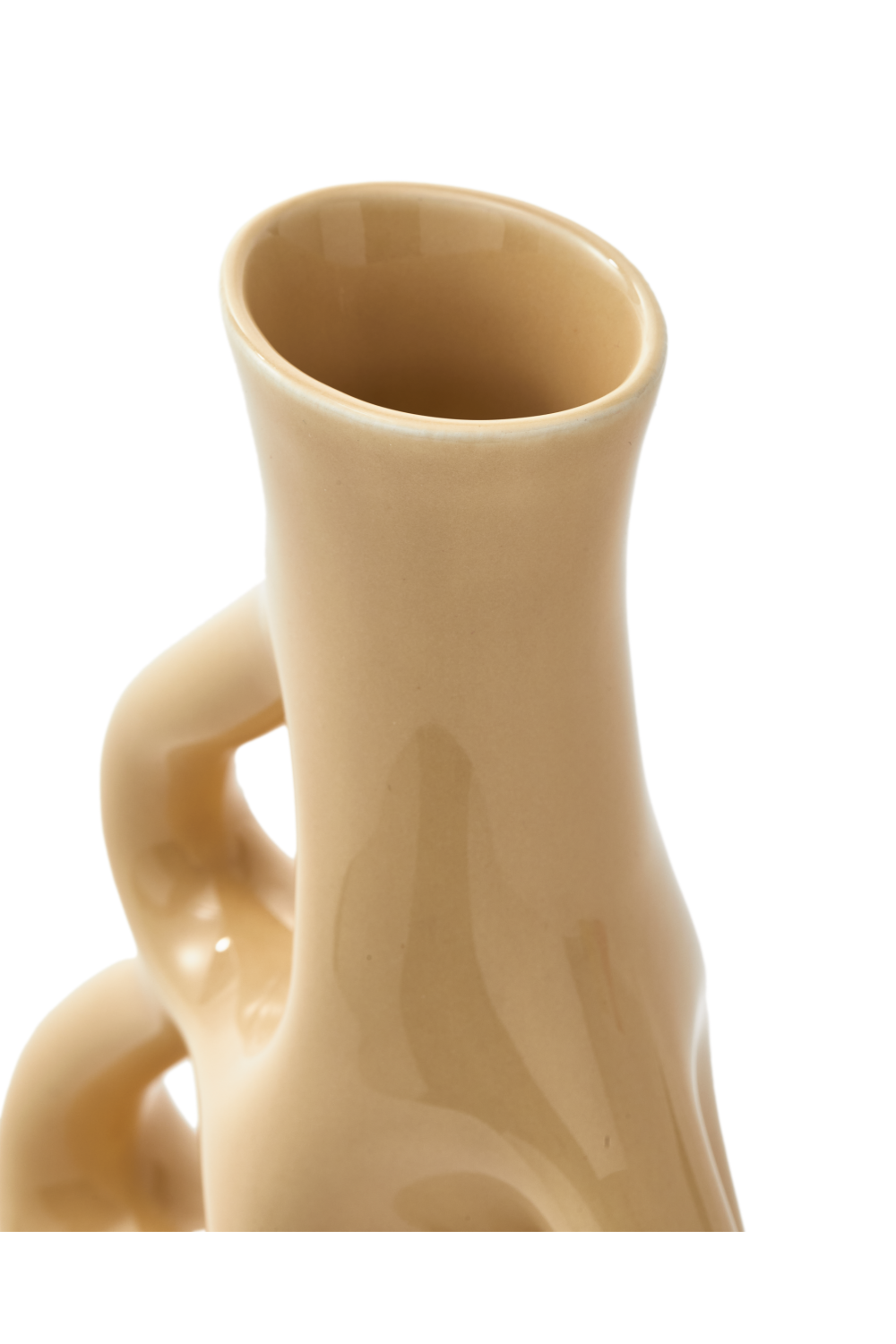 Beige Stoneware Vase S | Pols Potten Three Ears | Oroa.com