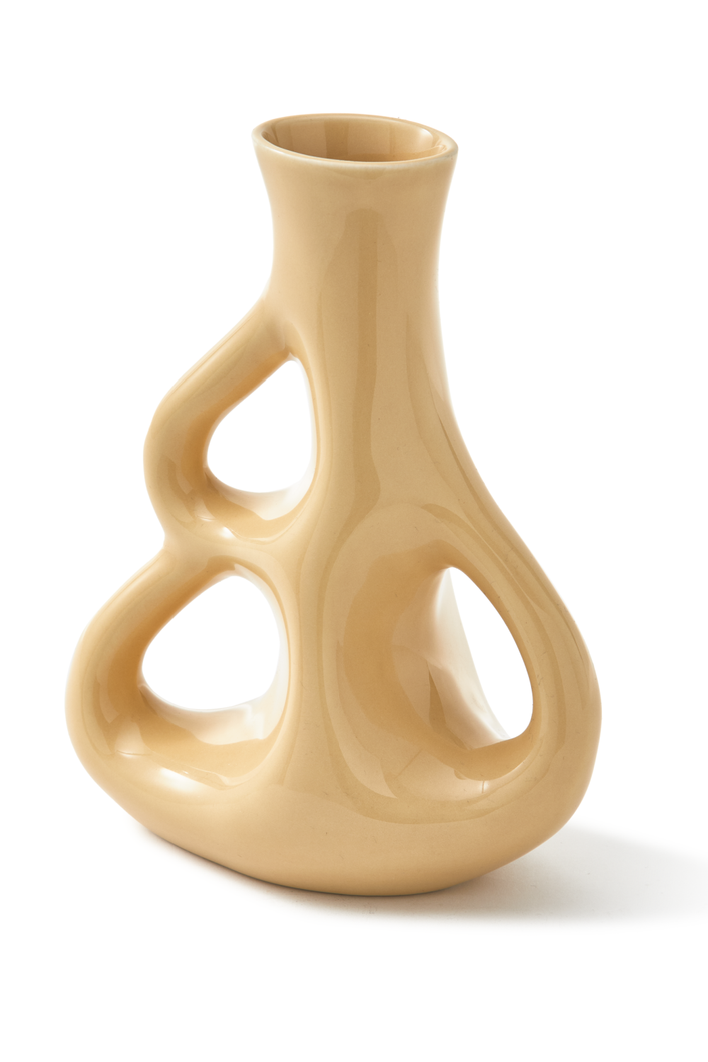 Beige Stoneware Vase S | Pols Potten Three Ears | Oroa.com