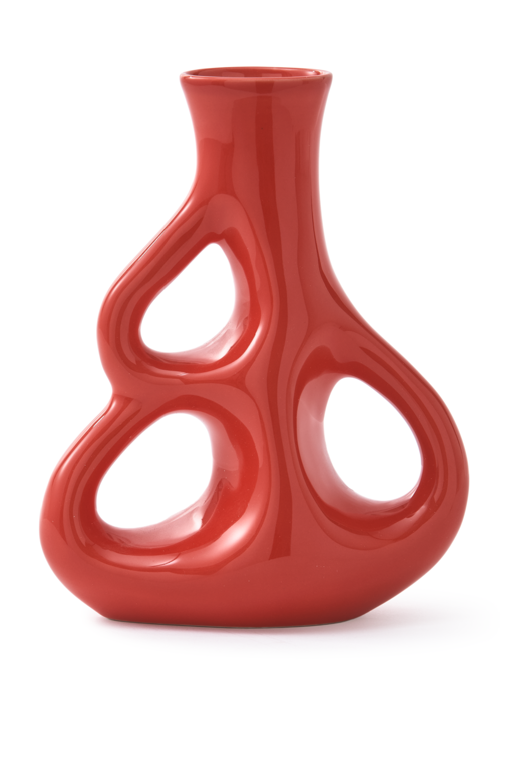 Red Stoneware Vase S | Pols Potten Three Ears | Dutchfurniture.com