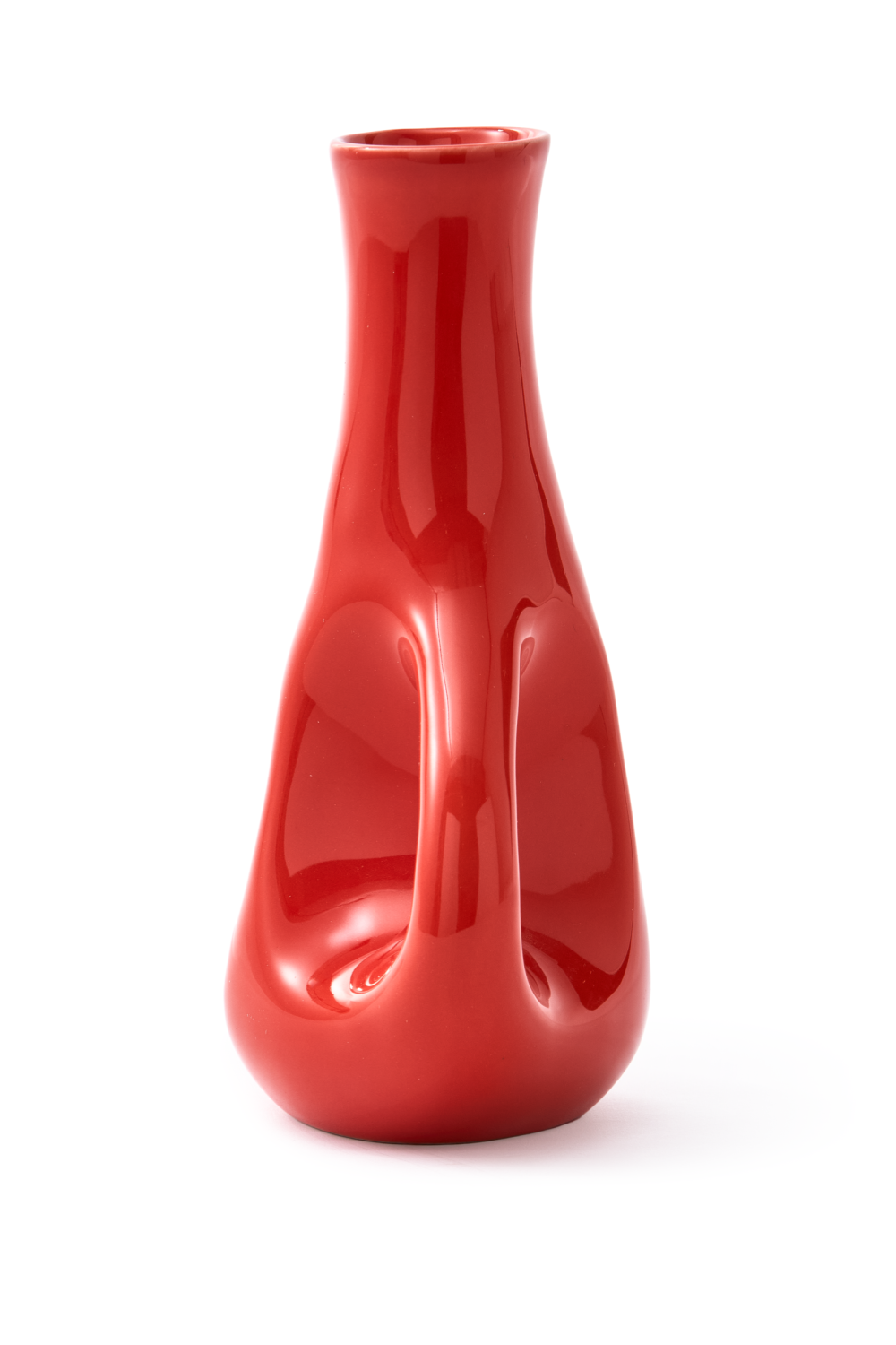 Red Stoneware Vase S | Pols Potten Three Ears | Oroa.com