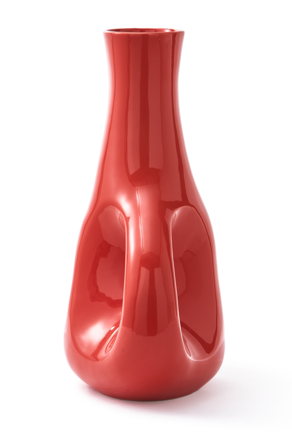 Red Stoneware Vase M | Pols Potten Three Ears | Oroa.com