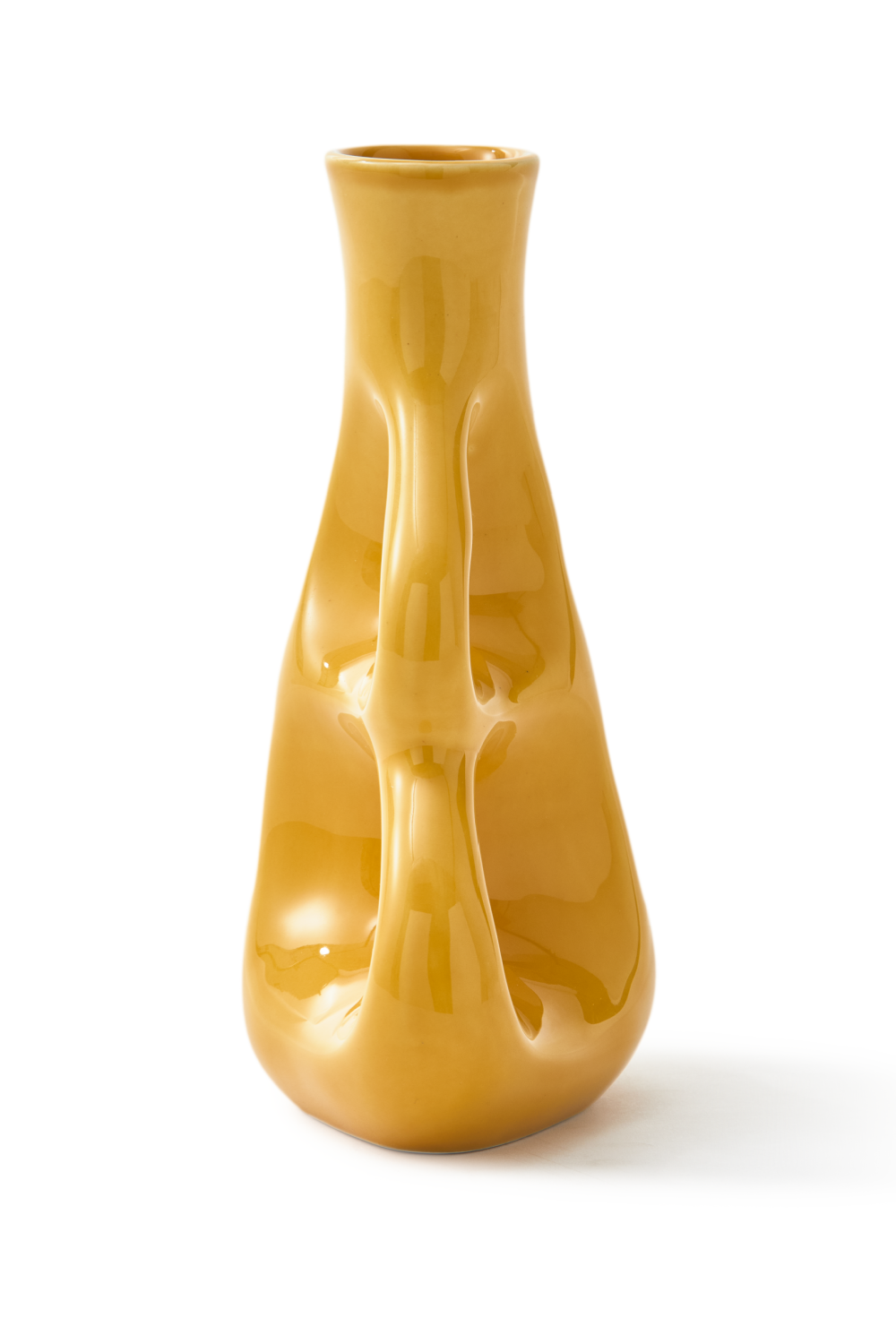 Yellow Stoneware Vase S | Pols Potten Three Ears | Oroa.com