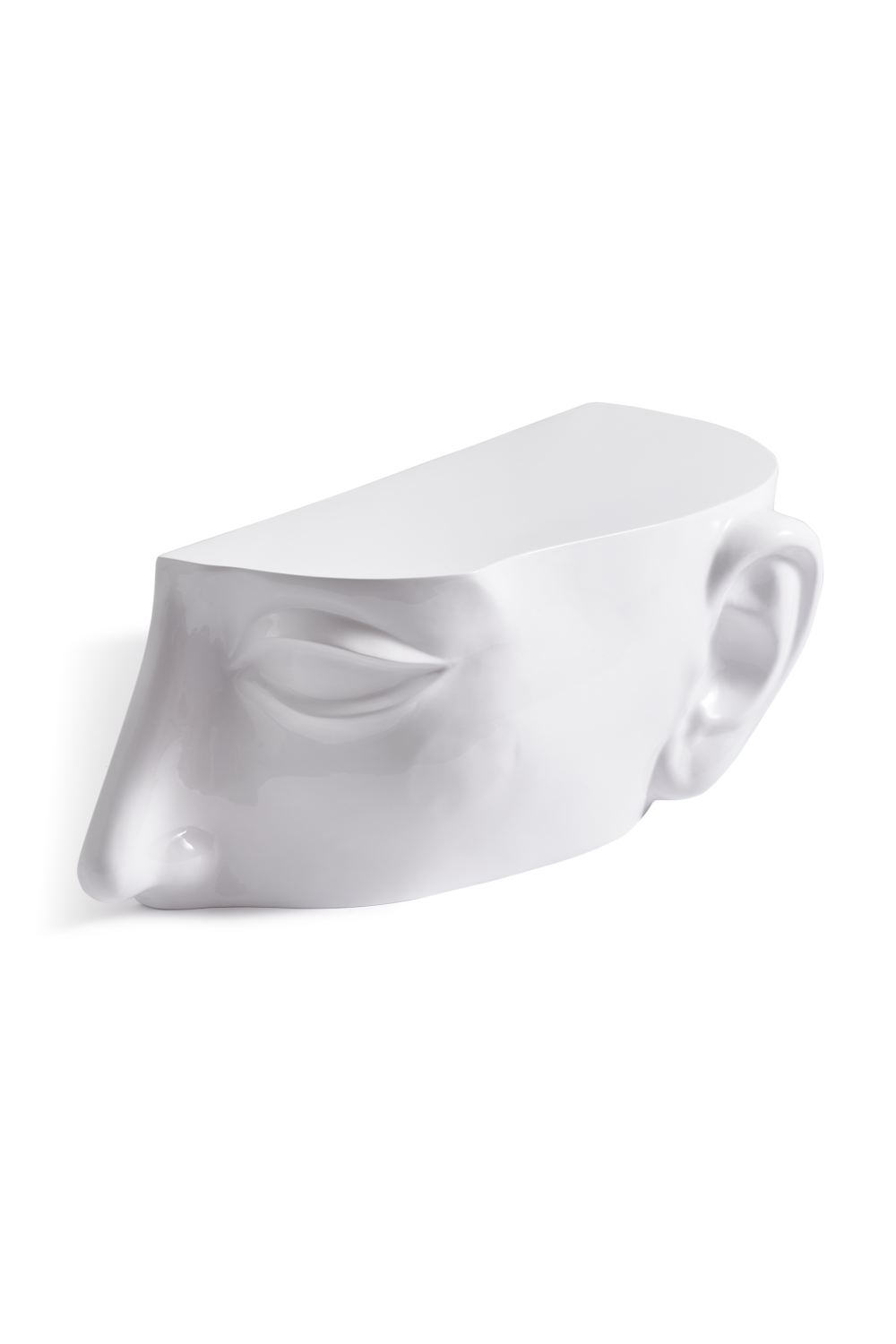 White Sculptural Coffee Table | Pols Potten Head Right | Oroa.com