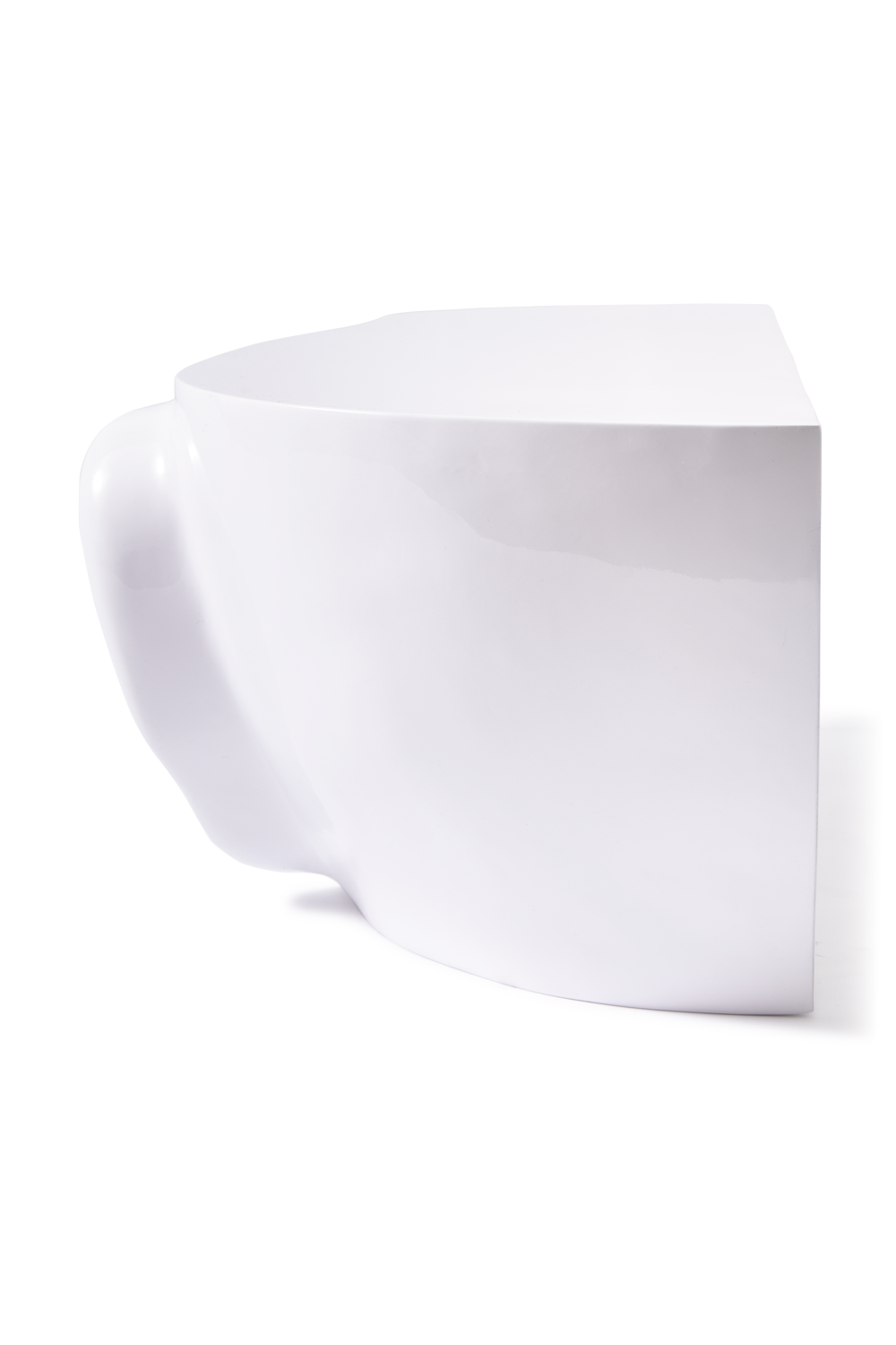 White Sculptural Coffee Table | Pols Potten Head Right | Oroa.com