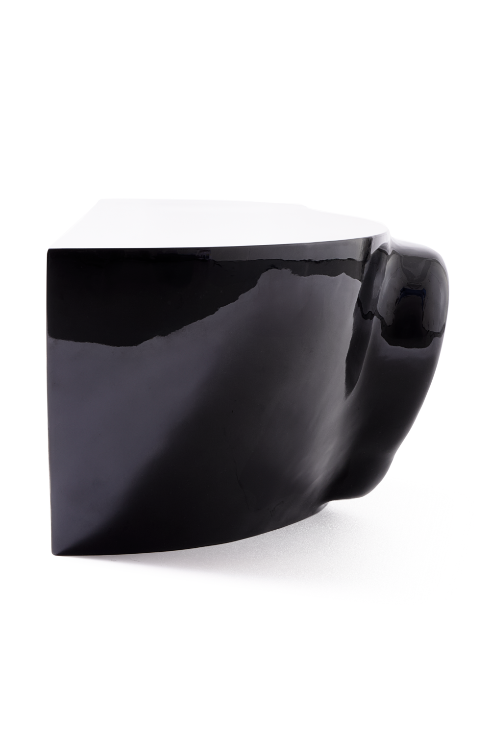Black Sculptural Coffee Table | Pols Potten Head Left | Oroa.com