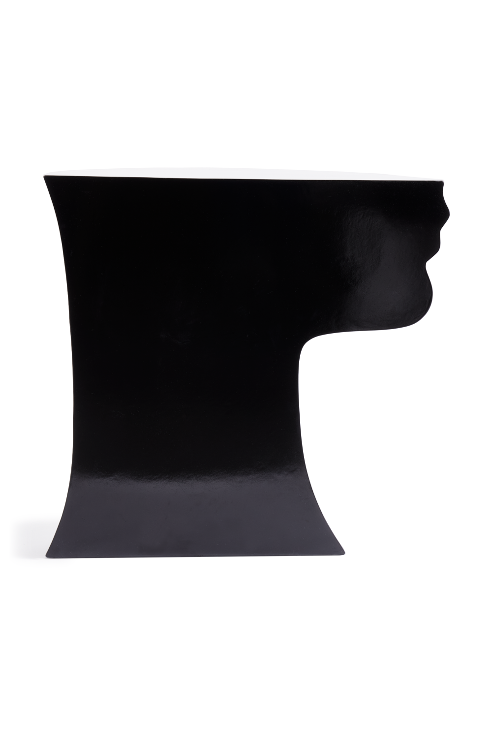 Black Sculptural Chin Coffee Table | Pols Potten Head Right | Oroa.com