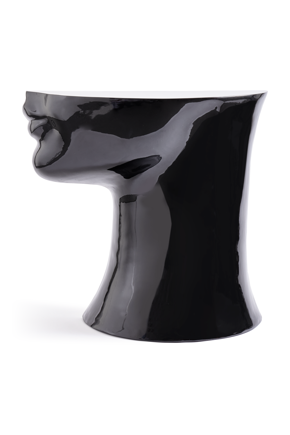 Black Sculptural Chin Coffee Table | Pols Potten Head Right | Oroa.com