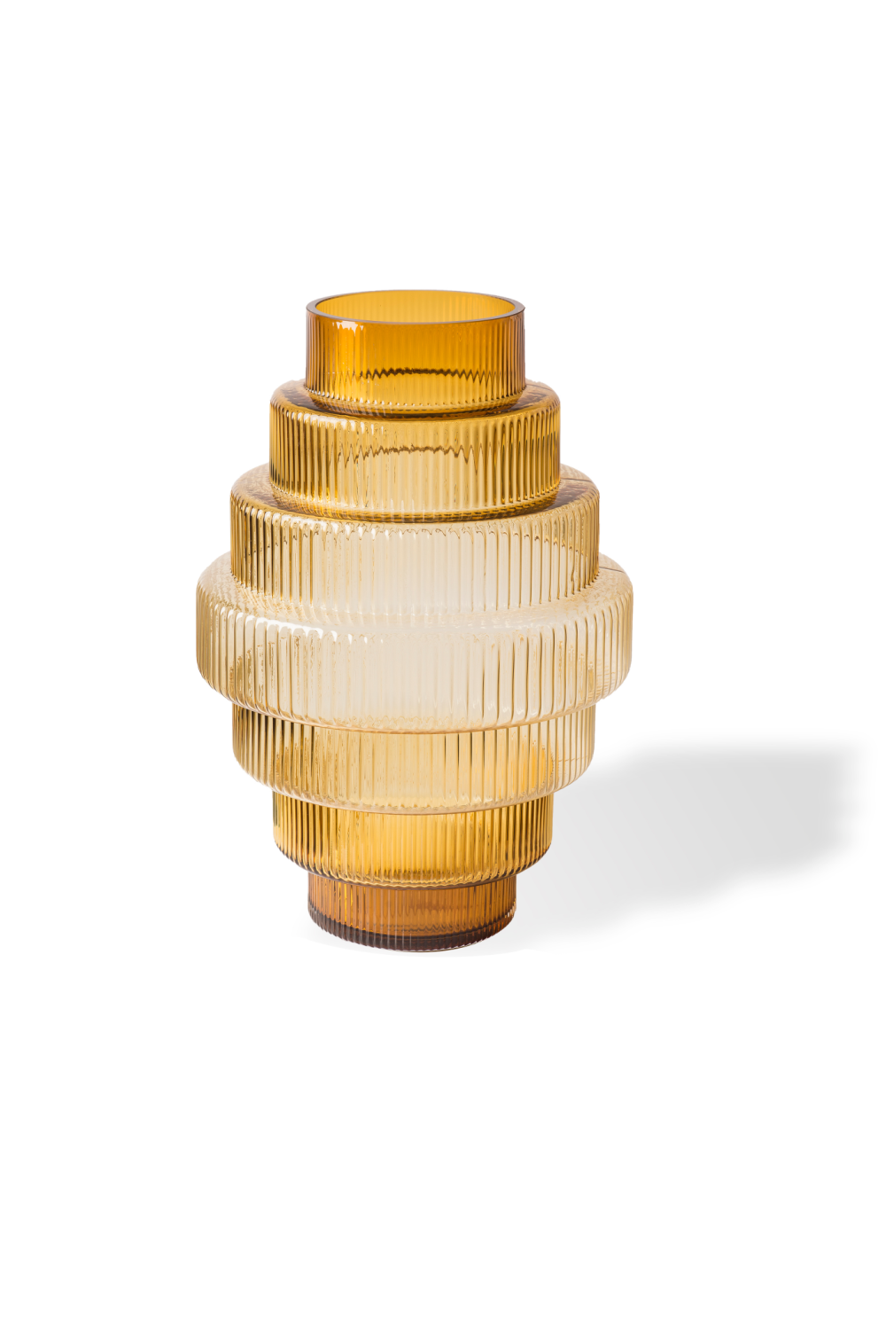 Yellow Tiered Glass Vase | Pols Potten Steps | Oroa.com