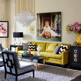 Hexagonal Glass Diamond Chandelier | Jonathan Adler Vienna | Oroa.com