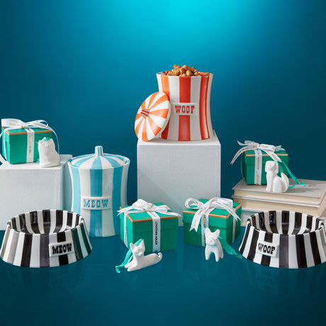 Porcelain Pet Bowl | Jonathan Adler Vice Meow | Oroa.com