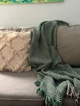Henry — Goldenrod Colorway - Reversible Woven Blanket with Fringe