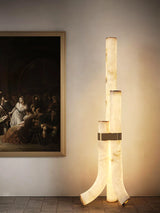 Modern Alabaster Piped Floor Lamp - OROA