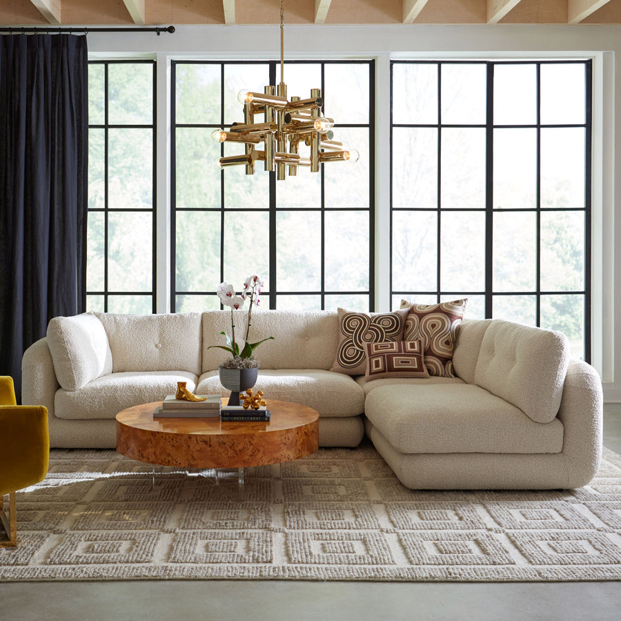Bouclé Modular Corner Sofa | Jonathan Adler Pompidou | Oroa.com