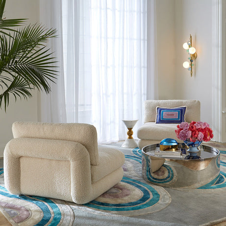 Bouclé Armless Modular Sofa | Jonathan Adler Pompidou | Oroa.com