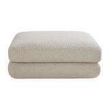 Bouclé Square Ottoman | Jonathan Adler Pompidou | Oroa.com