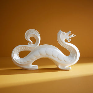 White Porcelain Sculpture | Jonathan Adler Dragon | Oroa.com