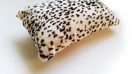 Leopard Print Shearling Pillow | Homelosophy Leopard