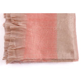 Handwoven Alpaca Throw Blanket  - Faded Coral - OROA