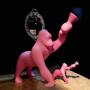 Gorilla-Shaped Table/Floor Lamp XS | Qeeboo Kong | OROA.com