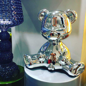 Metallic Modern Table Lamp | Qeeboo Teddy Boy | OROA.com