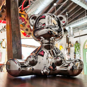 Metallic Modern Table Lamp | Qeeboo Teddy Boy | OROA.com