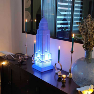 White Architectural Rechargeable LED Lamp | Qeeboo Empire | OROA.com