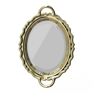 Metallic Tray Wall Mirror | Qeeboo Plateau Miroir | OROA.com