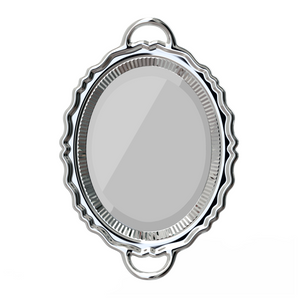 Metallic Tray Wall Mirror | Qeeboo Plateau Miroir | OROA.com