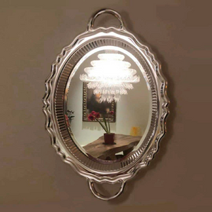 Metallic Tray Wall Mirror | Qeeboo Plateau Miroir | OROA.com