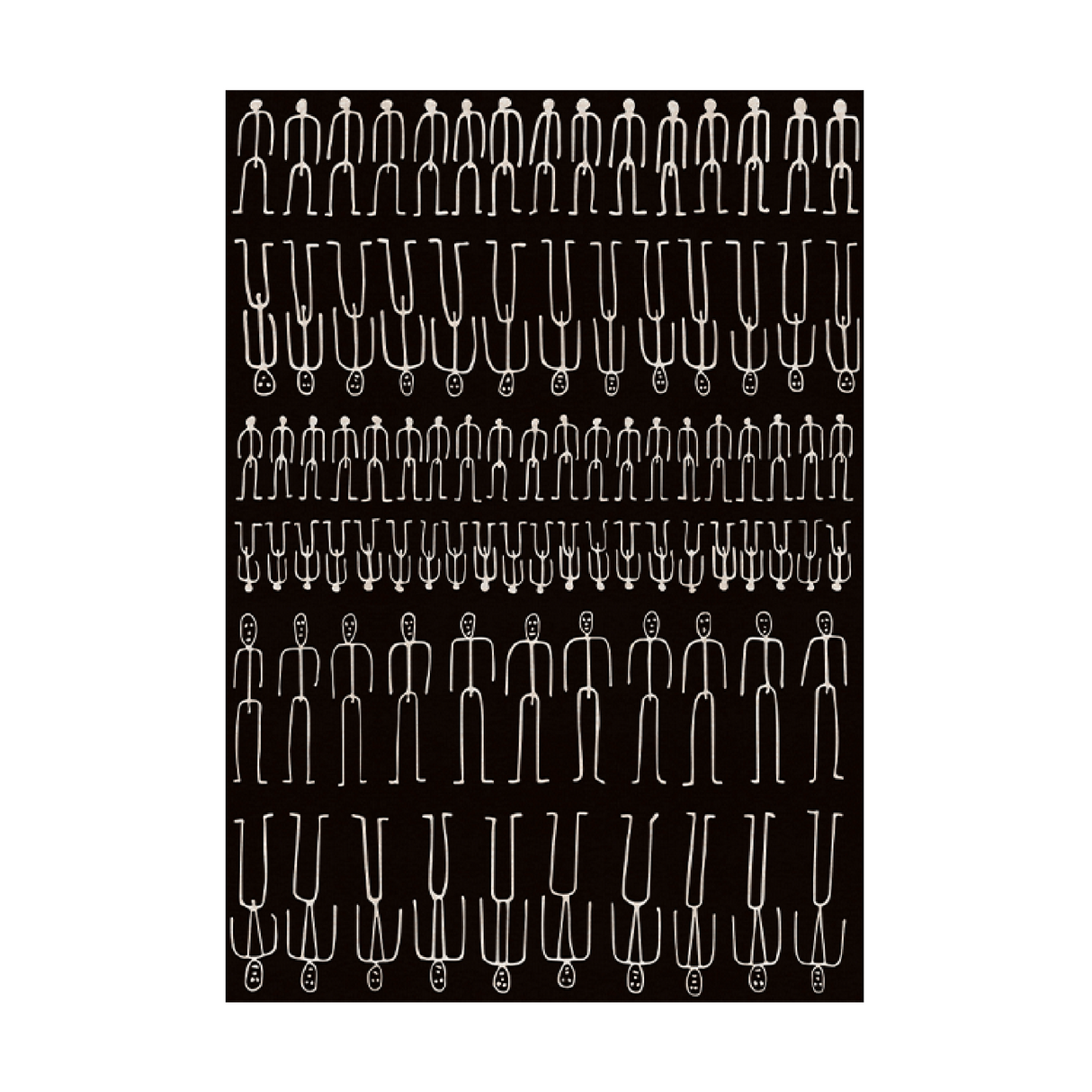 Human Line Art Carpet | Qeeboo Parade