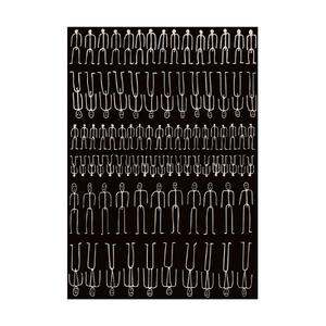 Human Line Art Carpet | Qeeboo Parade