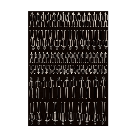 Human Line Art Carpet | Qeeboo Parade