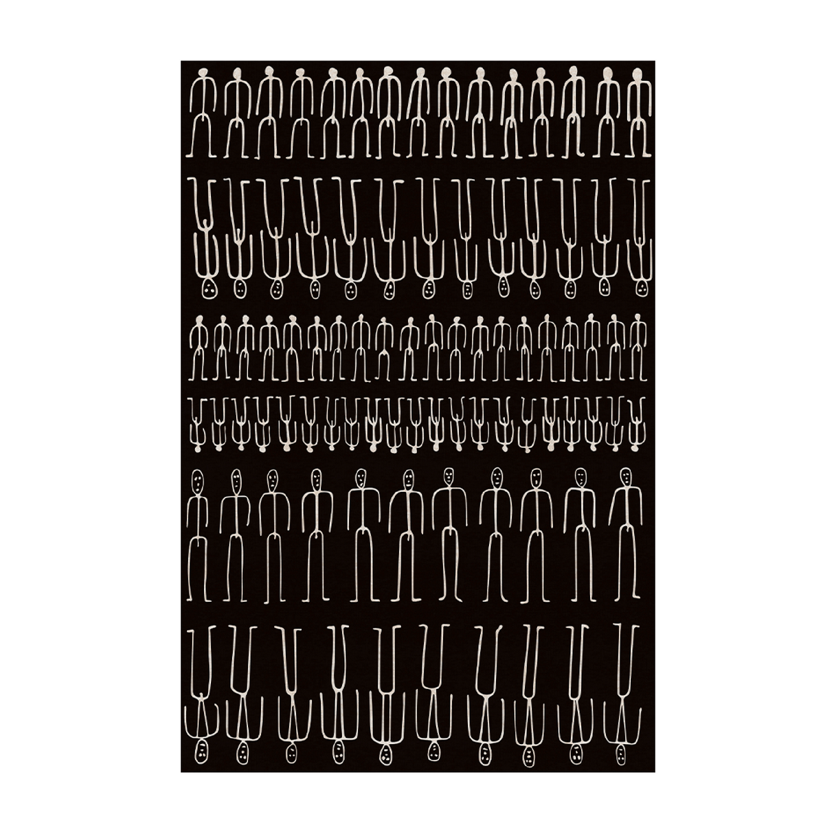 Human Line Art Carpet | Qeeboo Parade