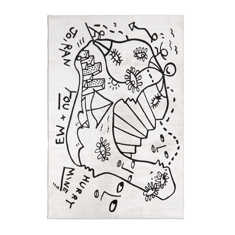 Doodle Design Rug | Qeeboo Dream Dimension | OROA.com