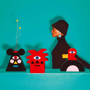 Figurative Duck Ceramic Vase | Qeeboo Oggian Giuggiolo | OROA.com