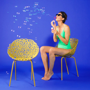 Twisted Indoor/Outdoor Chair Set (2) | Qeeboo Bacana | OROA.com