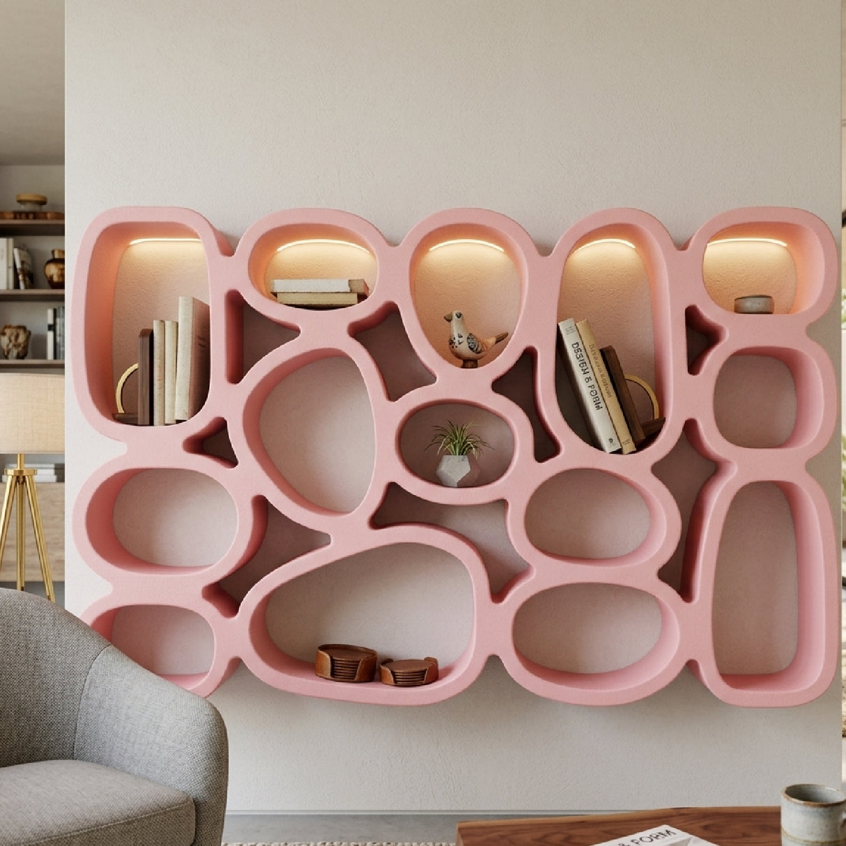   Abstract Sectioned Bookcase | Oroa.com
