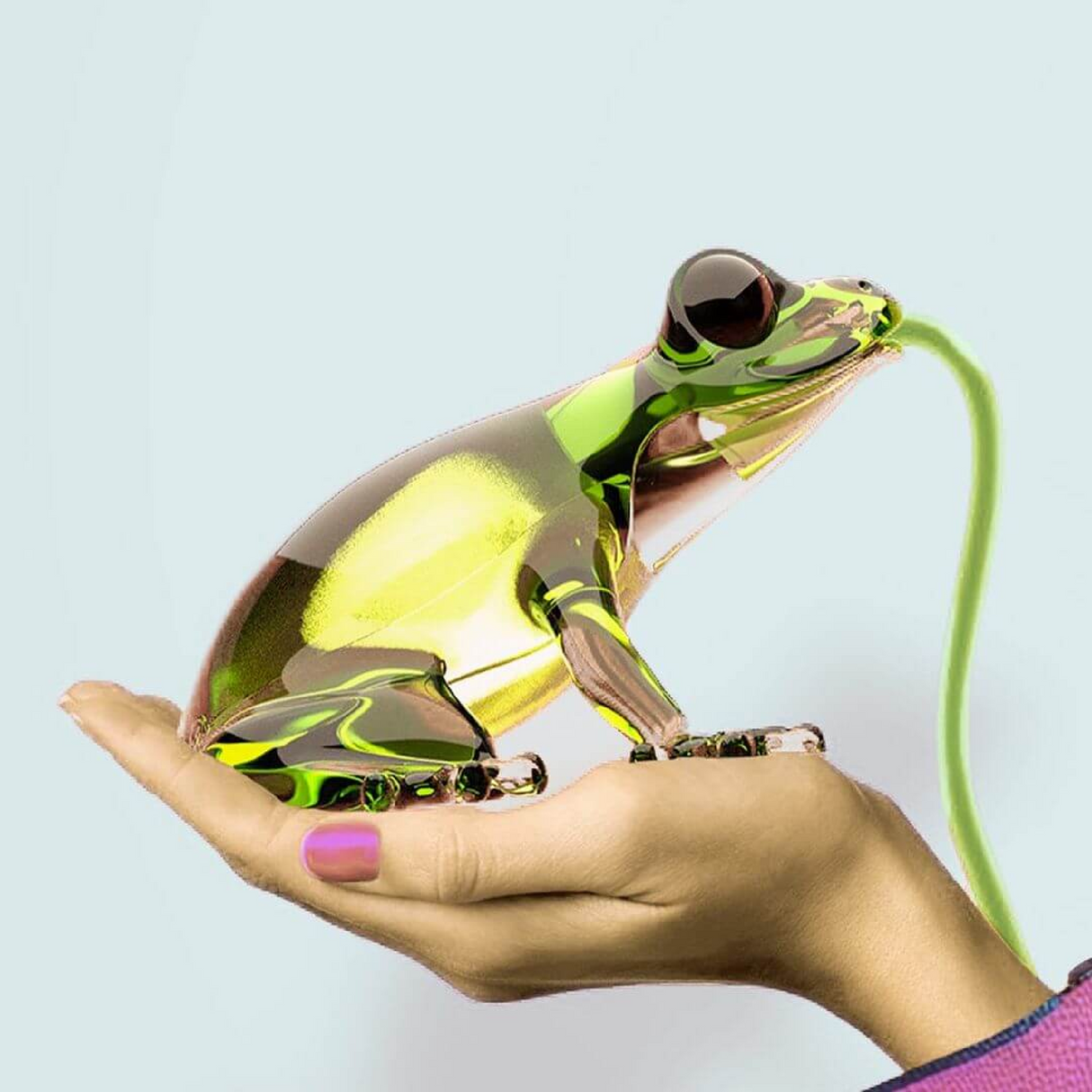 Sculptured Table/Wall Lamp | Qeeboo Hungry Frog | OROA.com