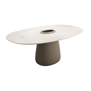 Indoor/Outdoor Bucket Dining Table | Qeeboo Cobble | OROA.com