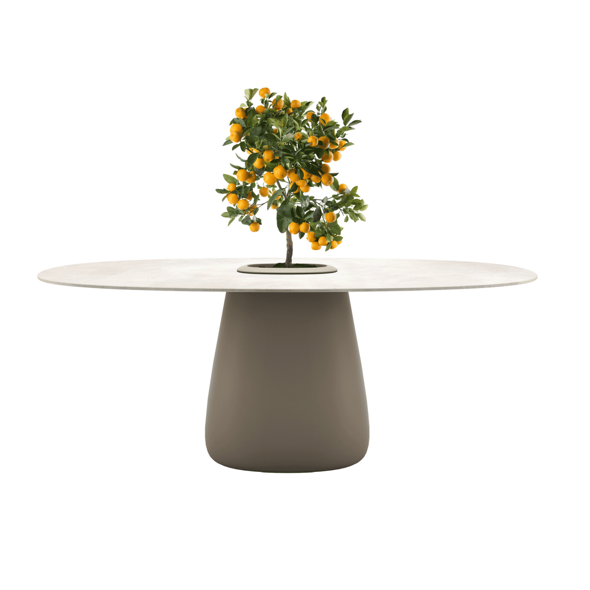 Indoor/Outdoor Bucket Dining Table | Qeeboo Cobble | OROA.com