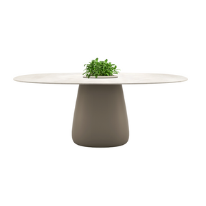 Indoor/Outdoor Bucket Dining Table | Qeeboo Cobble | OROA.com