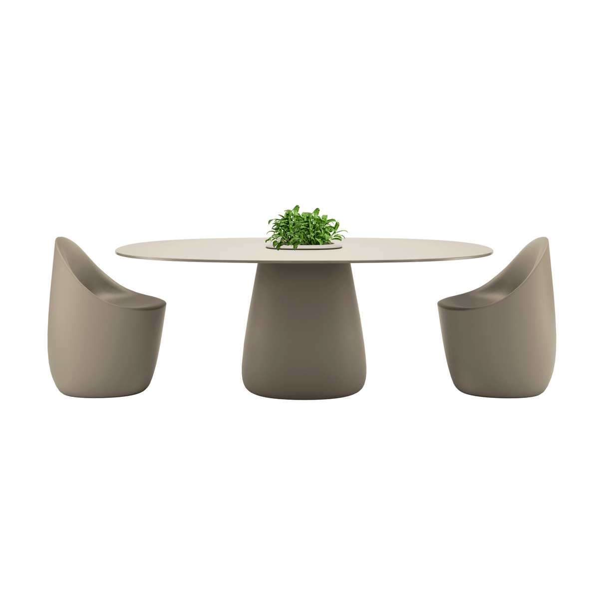 Indoor/Outdoor Bucket Dining Table | Qeeboo Cobble | OROA.com